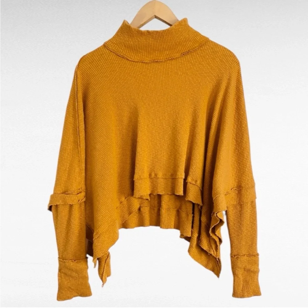 Free People • We The Free • Women’s Sunbaby Mock Neck Drop Shoulder Ribbed Top